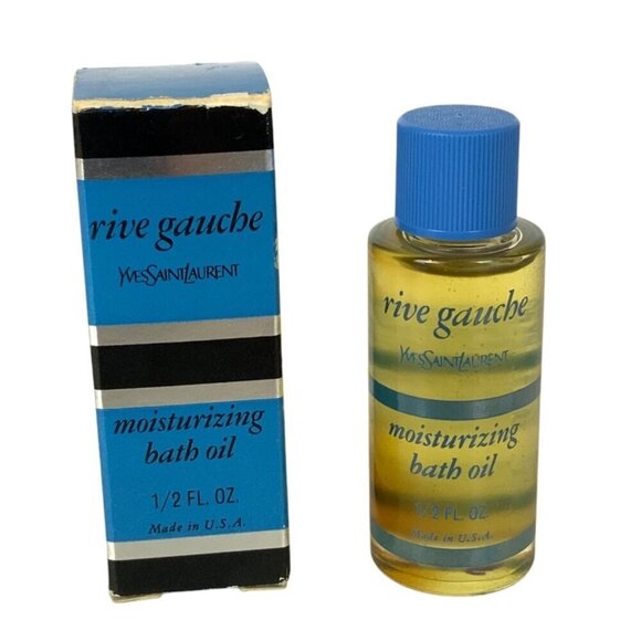 Vintage Yves Saint Laurent Rive Gauche .5 fl oz Moisturizing Bath Oil TRIAL SIZE - Picture 1 of 2